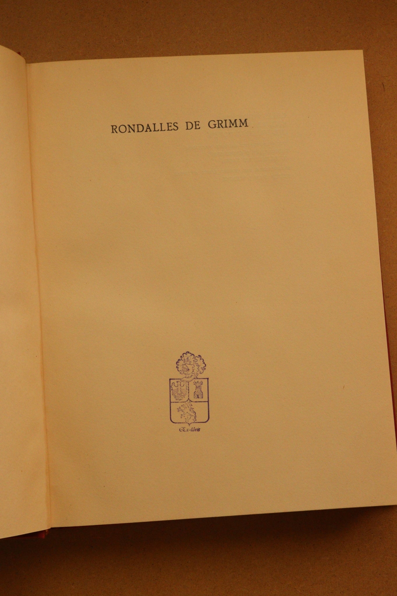 Rondalles de Grimm, Primera Edición con Sobrecubierta, 1935