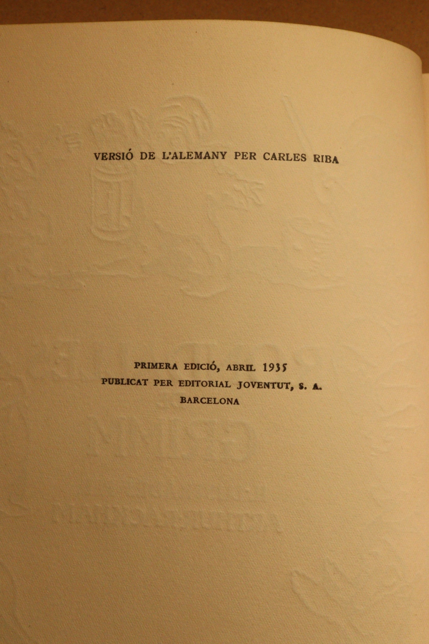 Rondalles de Grimm, Primera Edición con Sobrecubierta, 1935