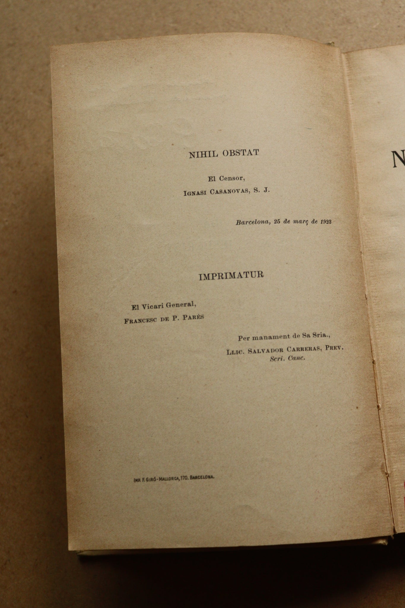 La vida de nostre Senyor Jesucrist, Mossèn Gaietà Soler, 1924