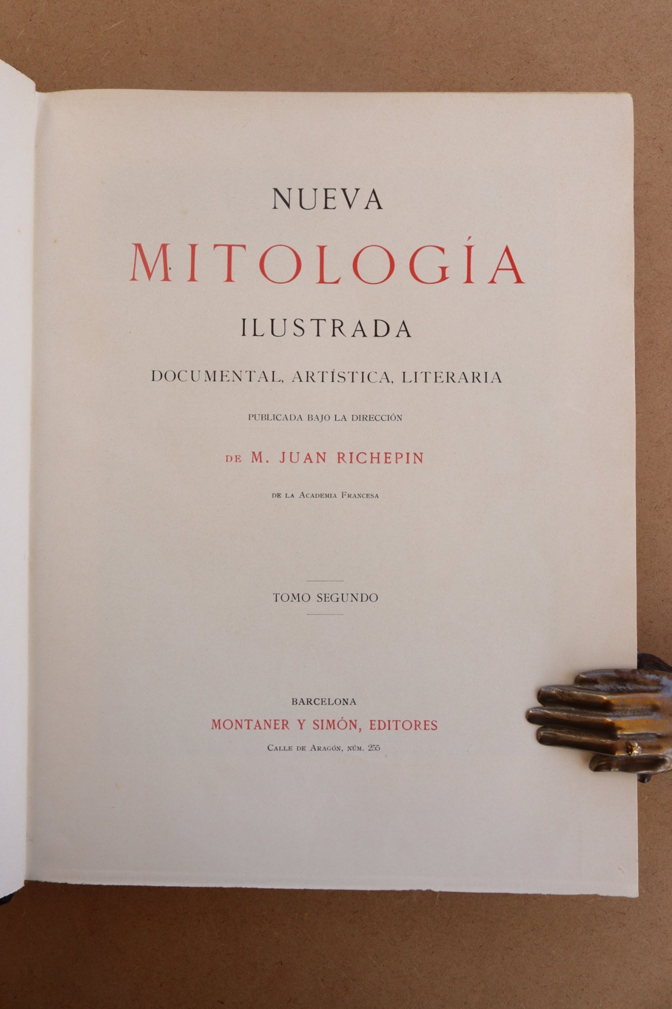 Nueva Mitología Ilustrada, Montaner y Simón, 1927