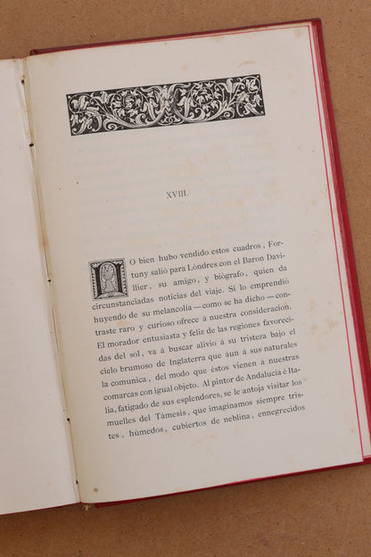 Fortuny, Biblioteca Arte y Letras, 1881 (ejemplar especial)