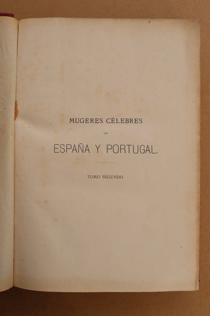 Mujeres Célebres de España y Portugal, 1868, Juan de Dios de la Rada