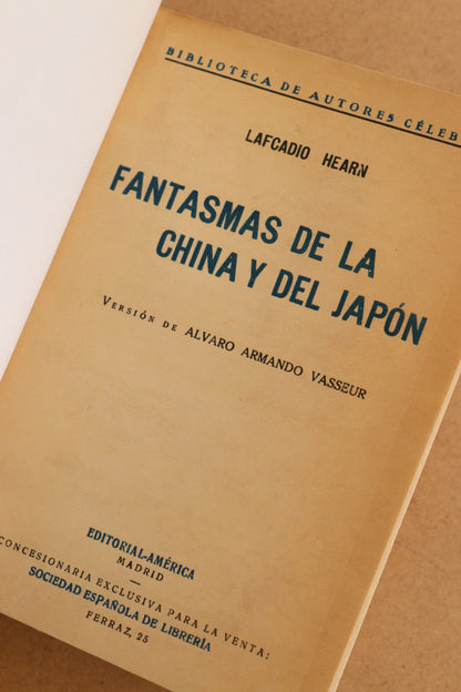 Fantasmas de la China y del Japón, Lafcadio Hearn, Años 20