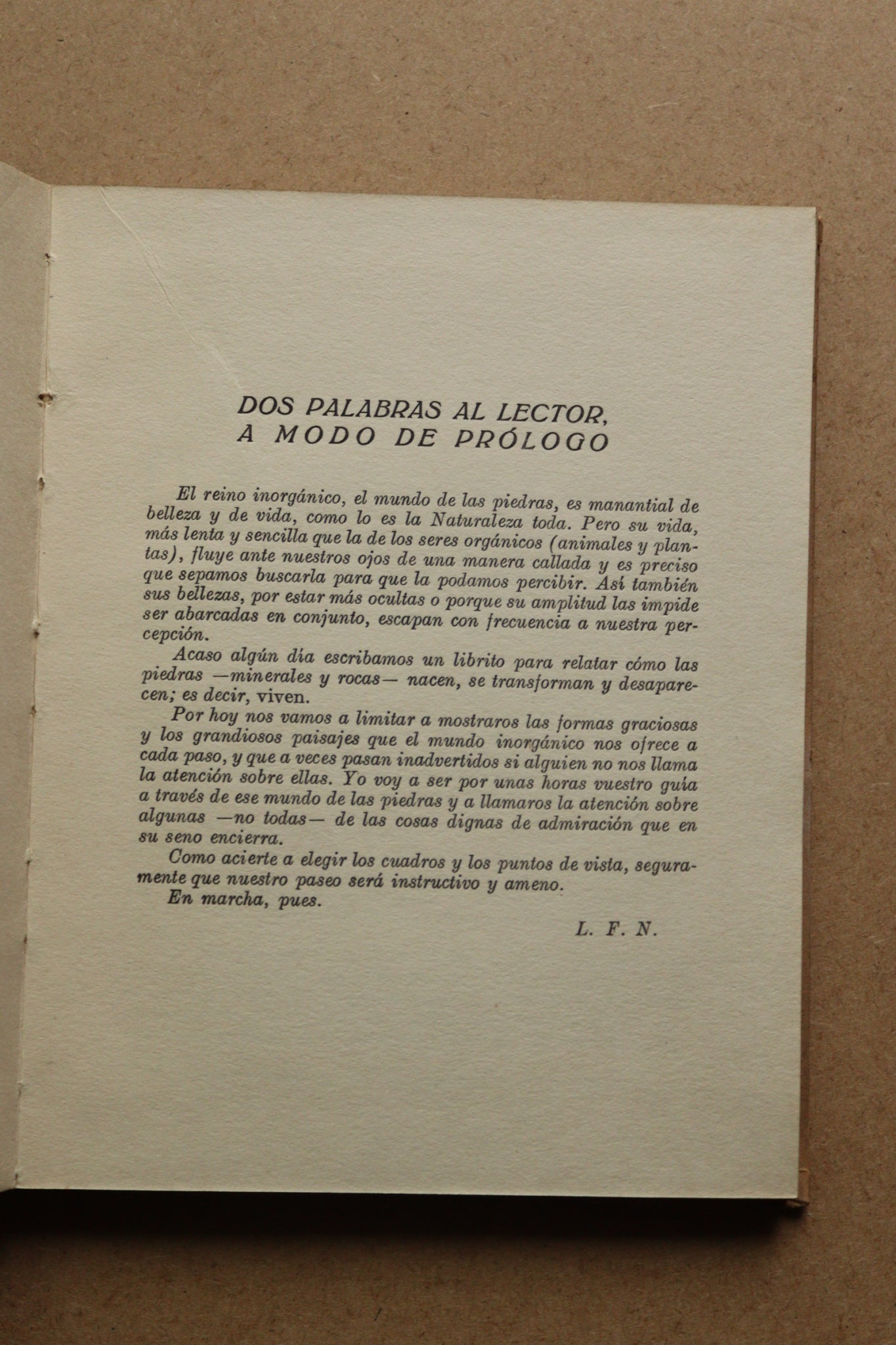 El Mundo de los Minerales, Libros de la Naturaleza, 1929