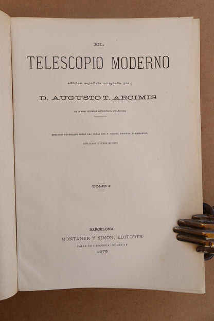 El Telescopio Moderno, Montaner y Simón, 1879