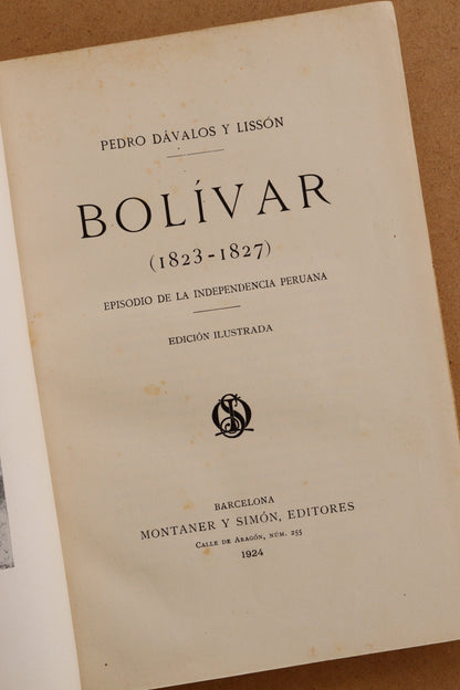 Bolívar (1823-1827), Montaner y Simón, 1924