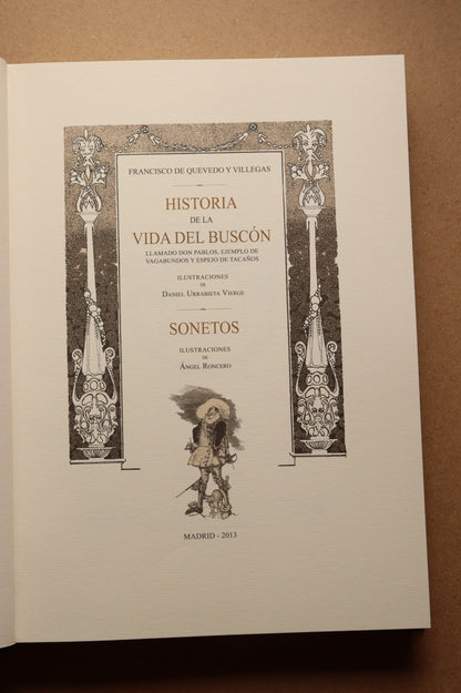 Historia de la vida del Buscón, Sonetos, Edición Limitada y Numerada, 2013