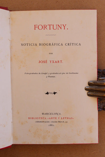 Fortuny, Biblioteca Arte y Letras, 1881