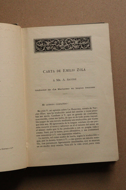 La Mariposa, Biblioteca Arte y Letras, 1886