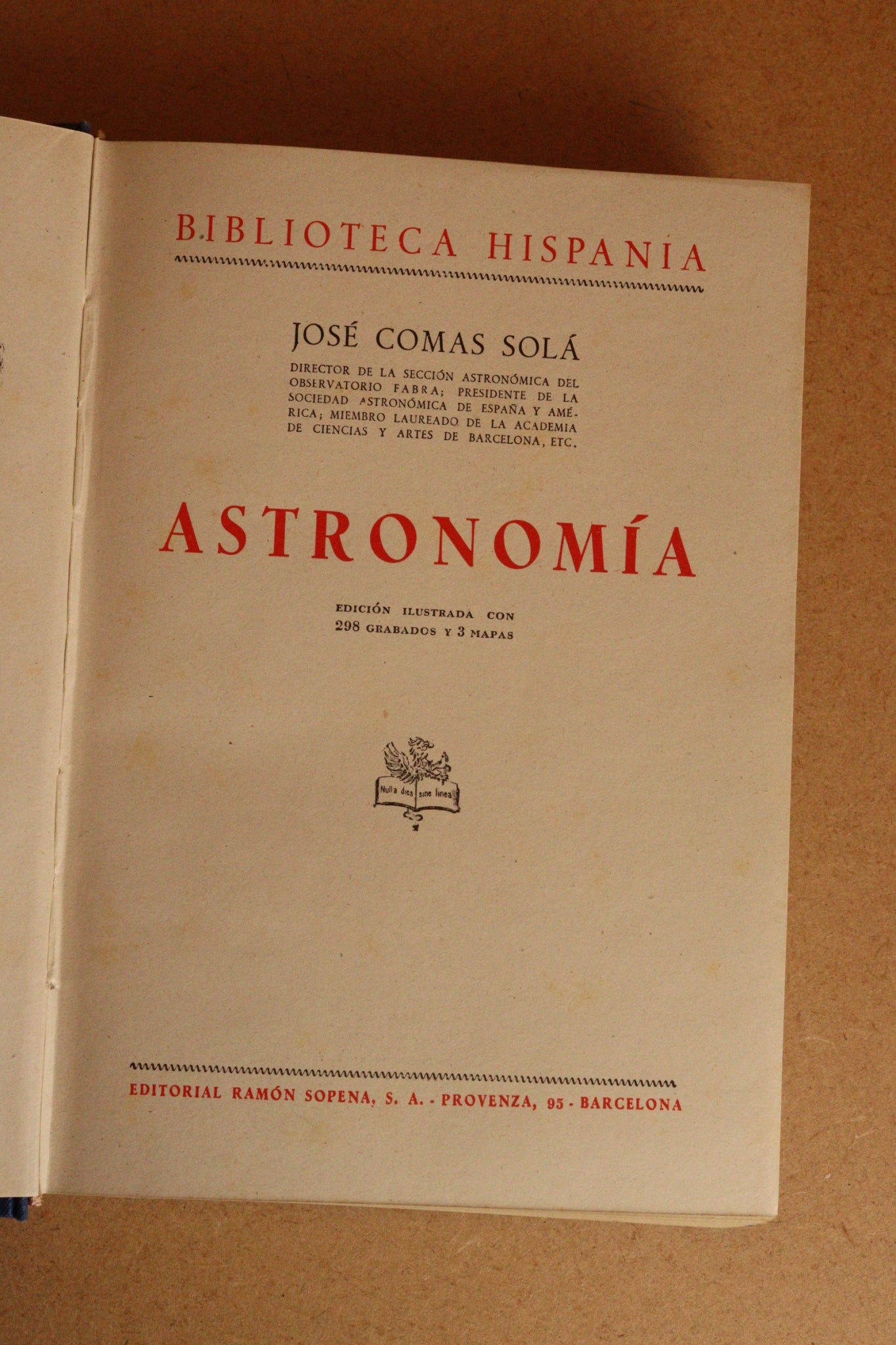 Astronomía, Ramón Sopena, 1943