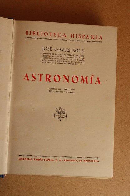 Astronomía, Ramón Sopena, 1943