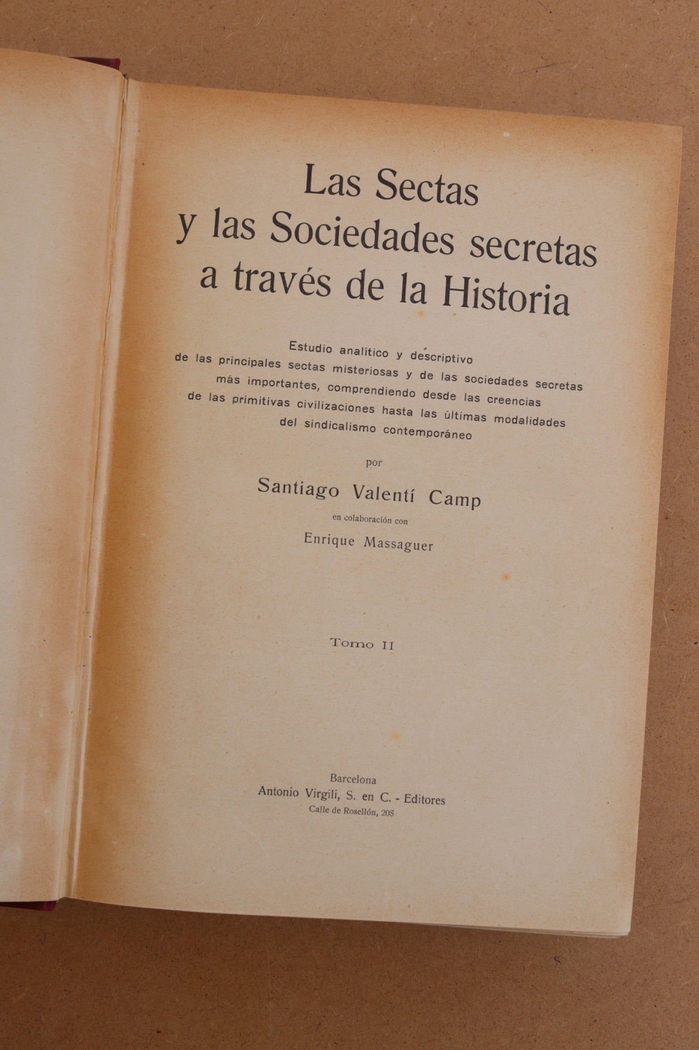 Las Sectas y las Sociedades Secretas a través de la Historia, 1912