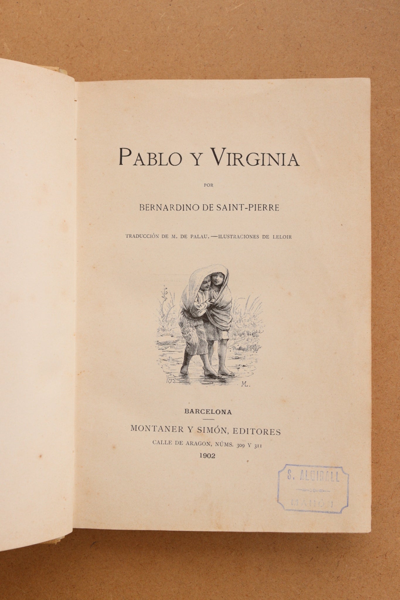 Pablo y Virginia, Montaner y Simón, 1902