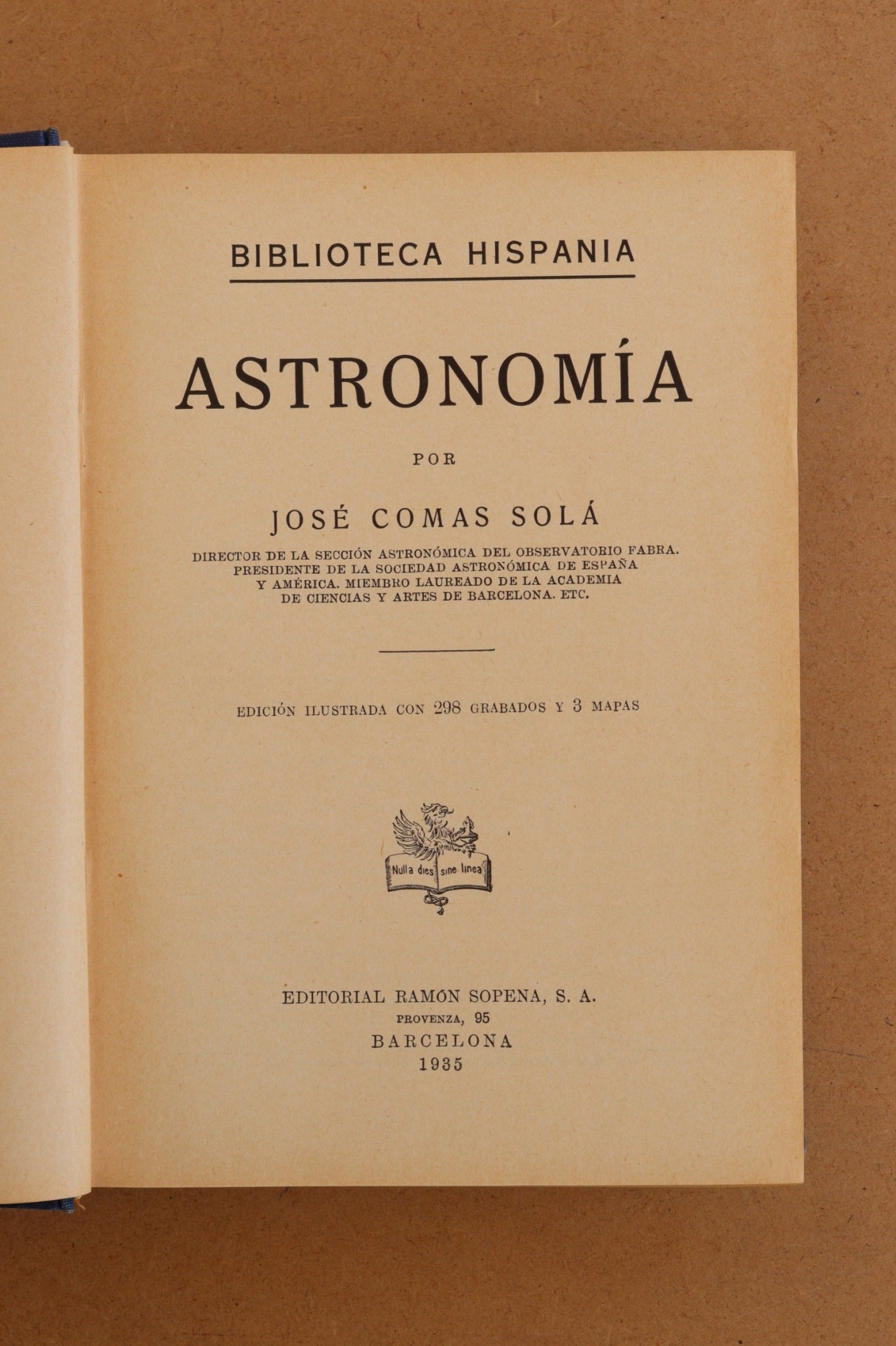 Astronomía, Ramón Sopena, 1935