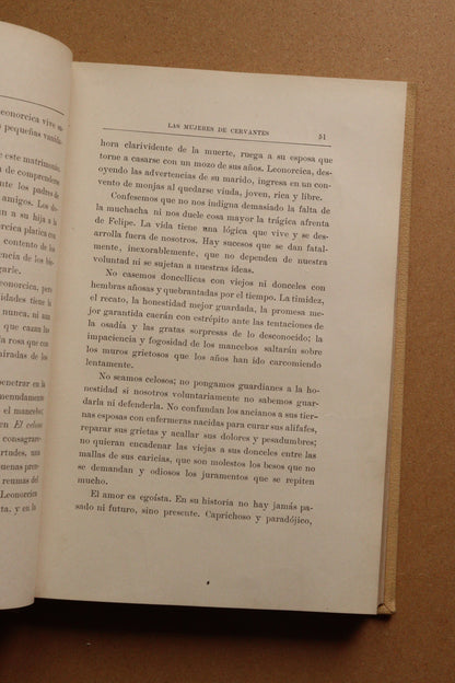 Las Mujeres de Cervantes, Montaner y Simón, 1916