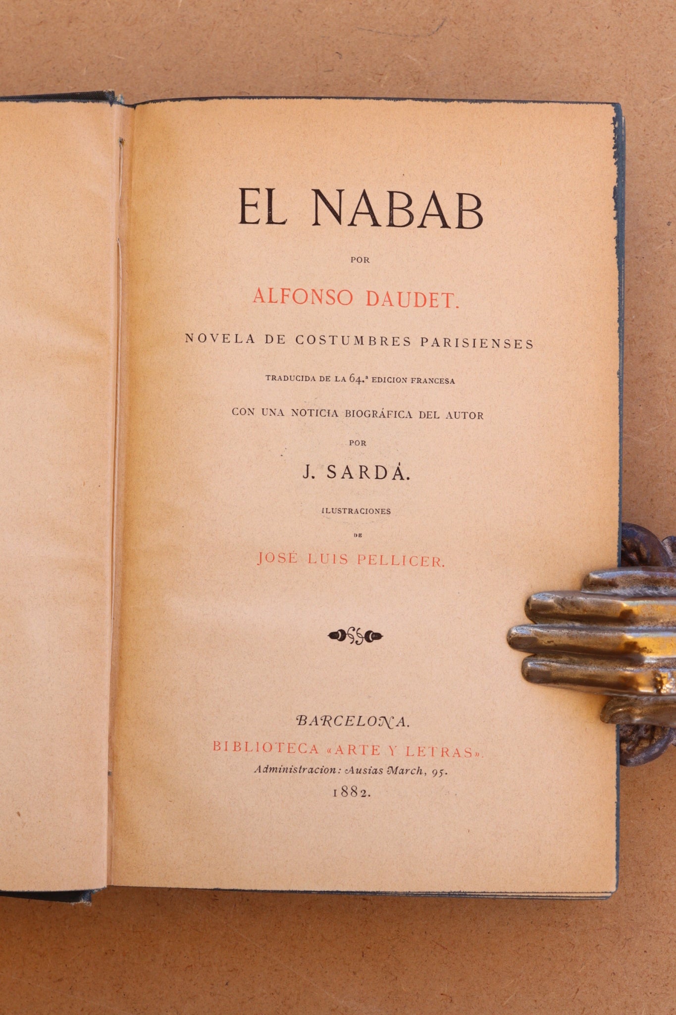 El Nabab, Biblioteca Arte y Letras, 1882