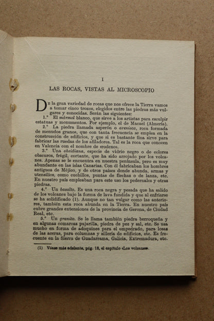 El Mundo de los Minerales, Libros de la Naturaleza, 1929