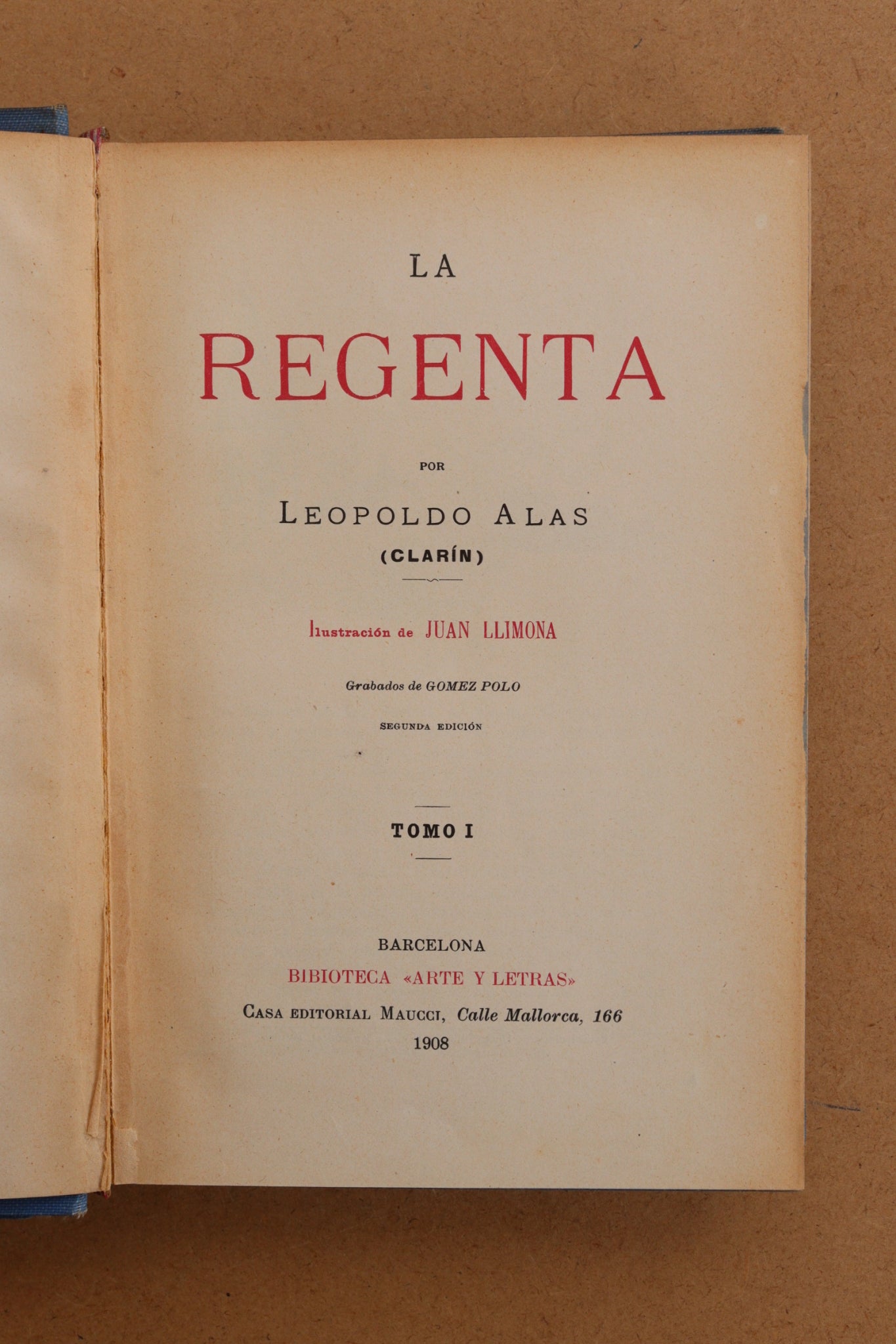 La Regenta, Biblioteca Arte y Letras, 1908