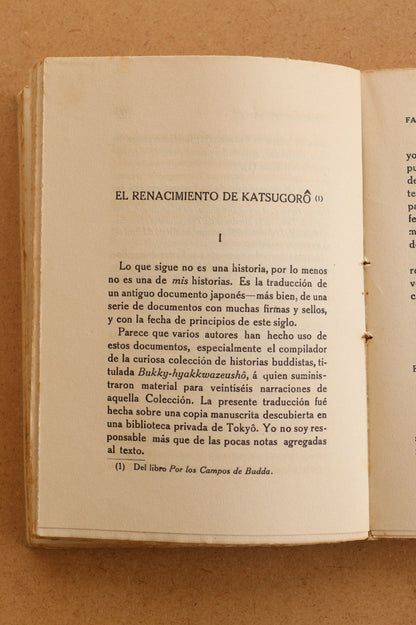 Fantasmas de la China y del Japón, Lafcadio Hearn, Años 20