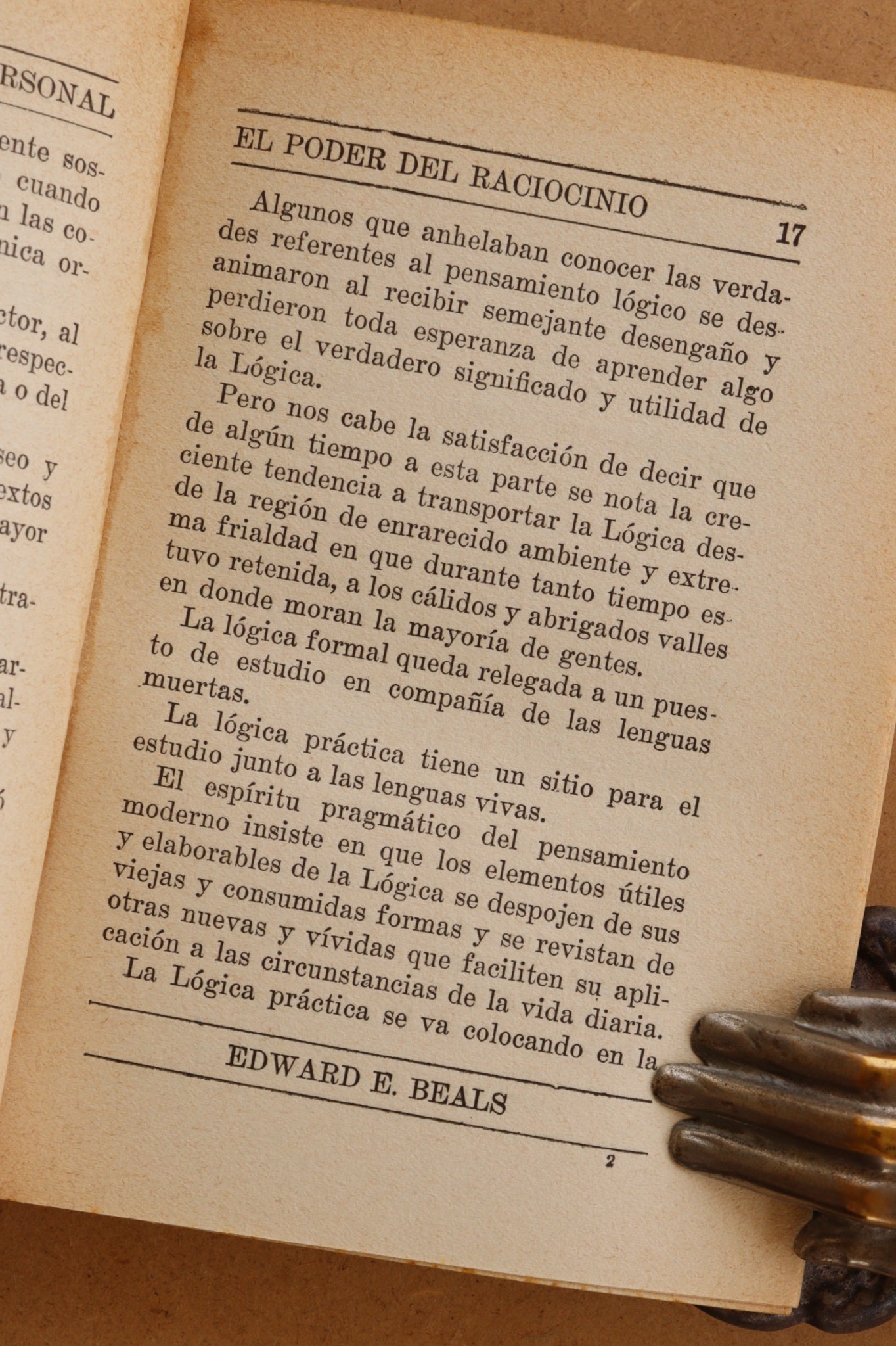 El Poder del Raciocinio, W.Atkinson & E. Beals, 1915