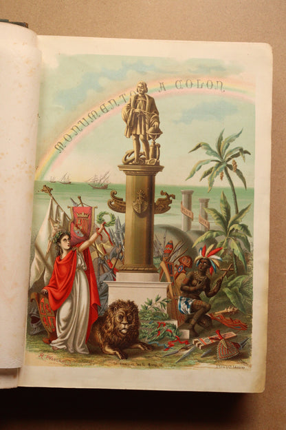 Monumento a Colón, Conde Roselly de Lorgues, 1878