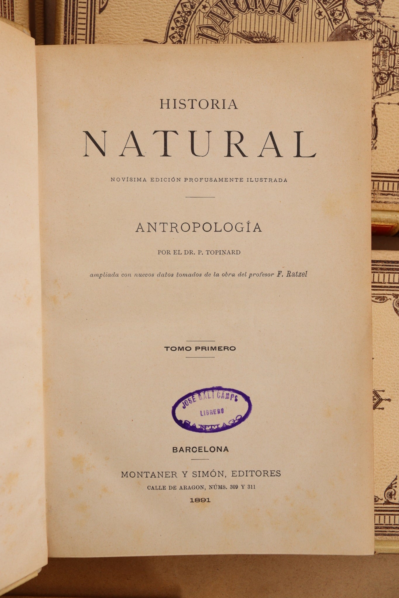 Historia Natural, Montaner y Simón, 1891-1895, Completa