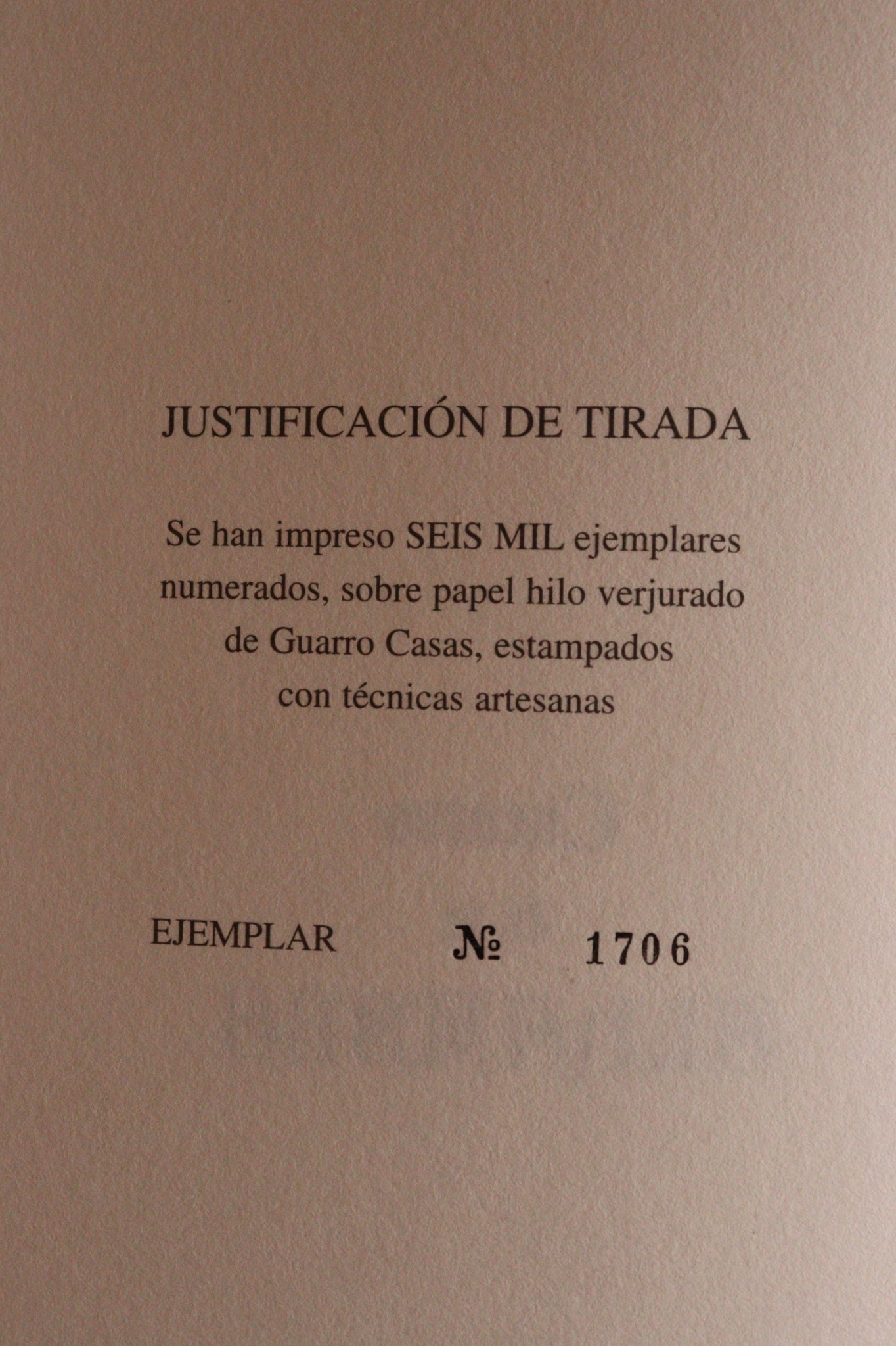 Cuentos de la Alhambra, Edición Limitada y Numerada, 1998