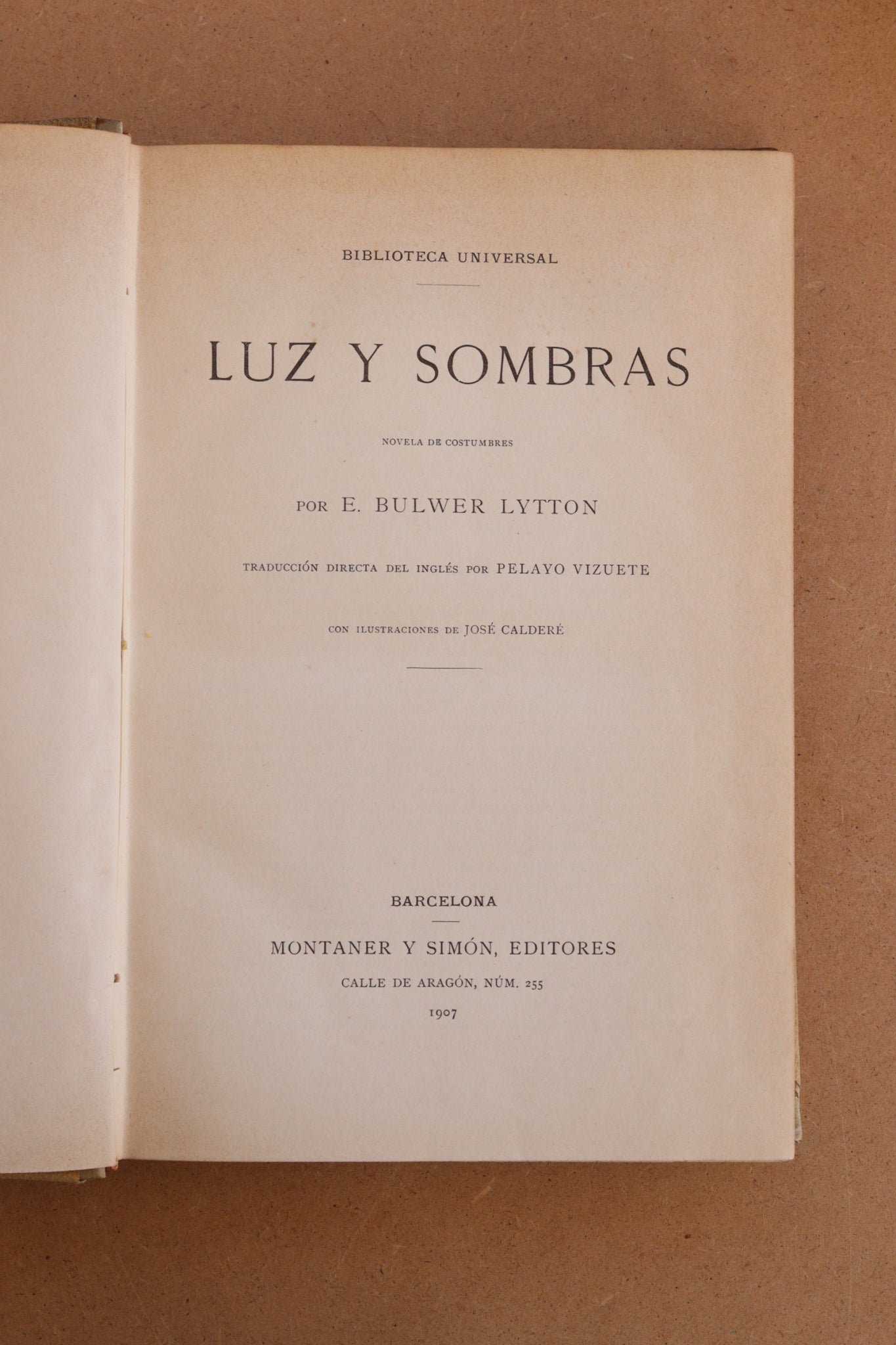 Luz y Sombras, Montaner y Simón, 1907