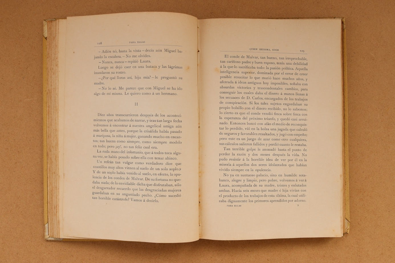 Para Ellas, Colección de Novelitas y Cuentos Originales, Montaner y Simón, 1896