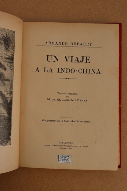 Un viaje a la Indo-China, Dubarry, 1915