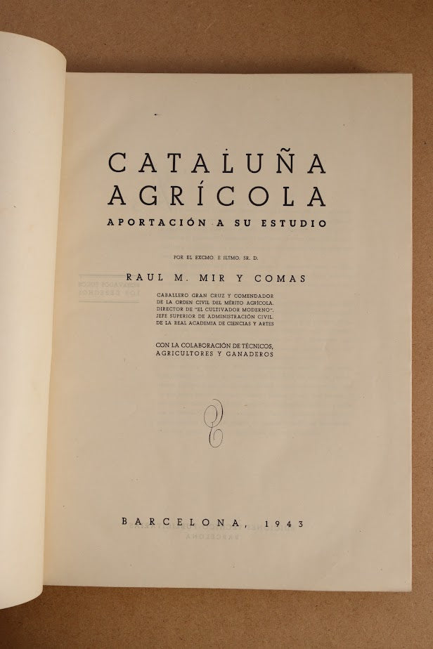 Cataluña Agrícola 1943