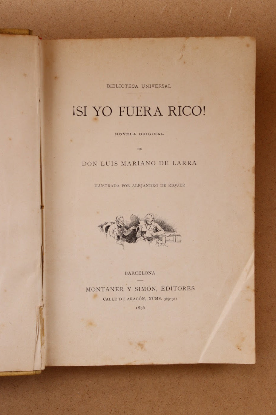 Si yo fuera rico, Montaner y Simón, 1896