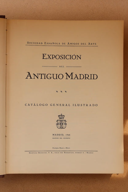 Catálogo de la Exposición del Antiguo Madrid, 1926