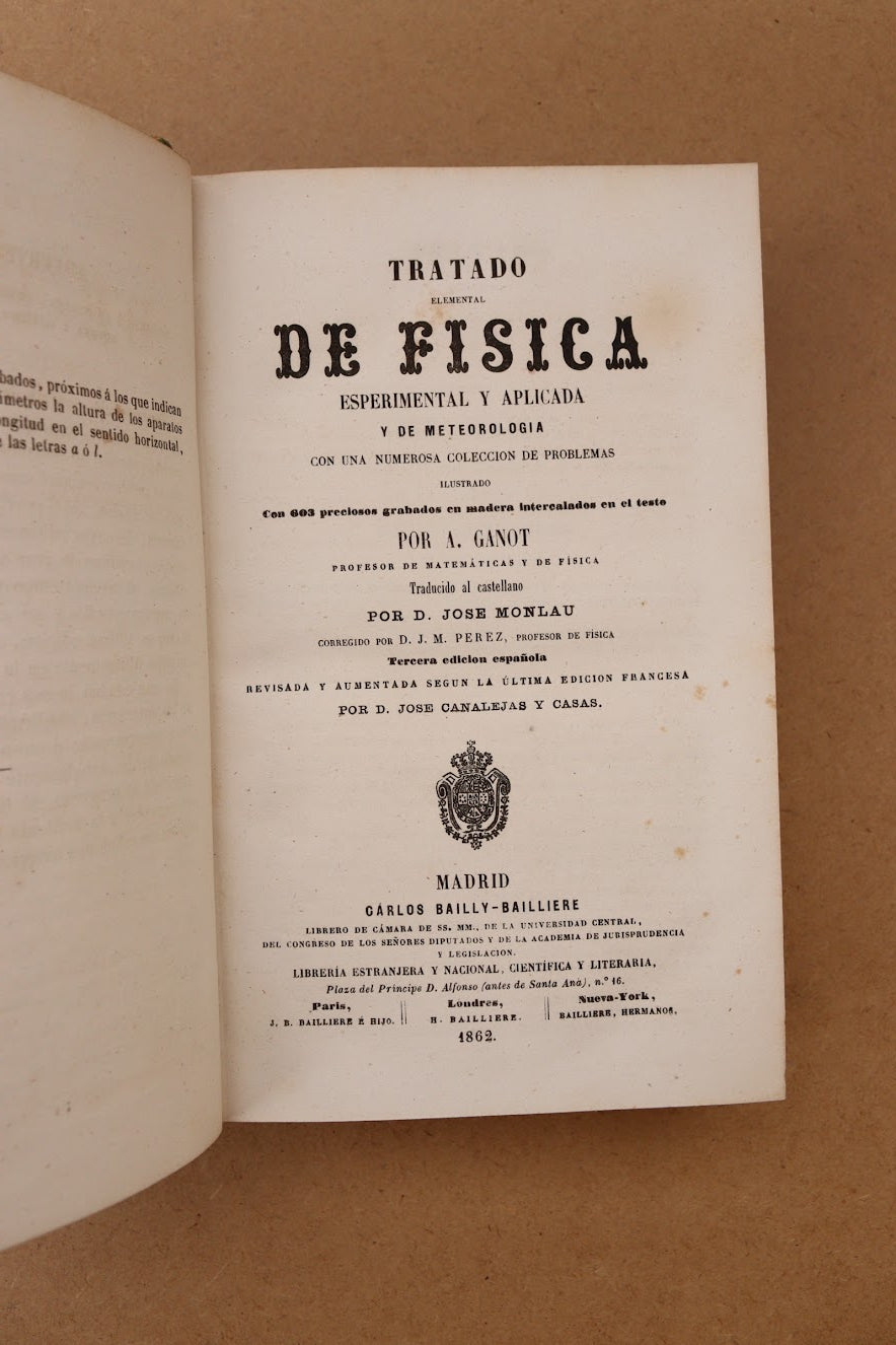 Tratado Elemental de Física, 1862