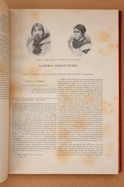 Las Razas Humanas, Montaner y Simón, 1888-1889