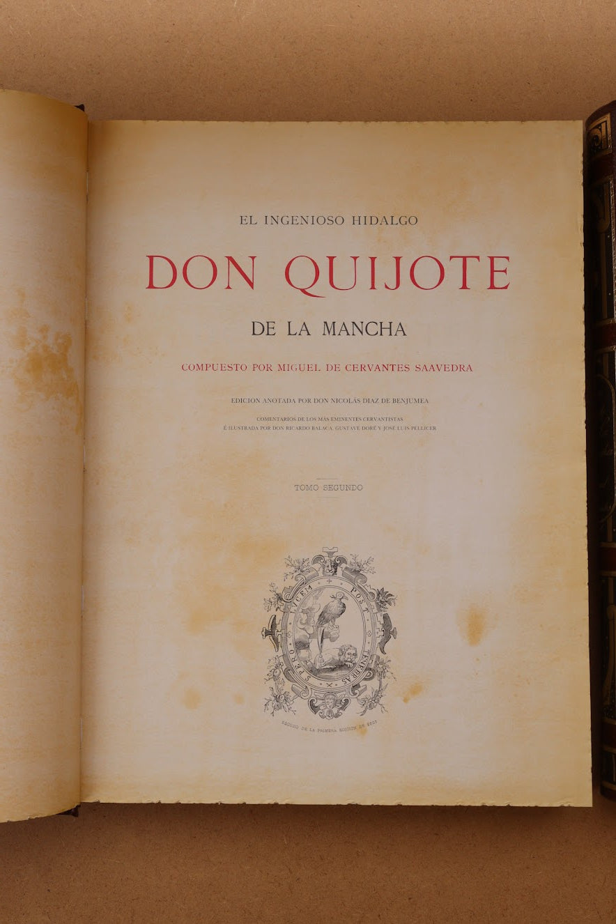 Don Quijote de la Mancha Tomo 1 y 2. Edicion Limitada