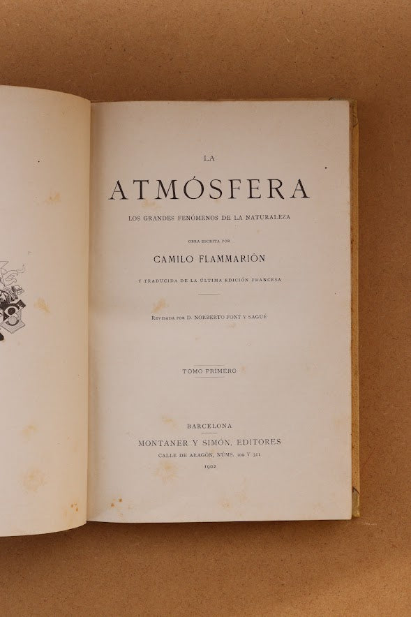 La Atmósfera, Montaner y Simón, 1902