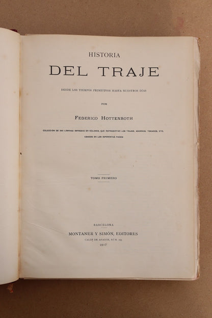 Historia del Traje, Montaner y Simón, 1917