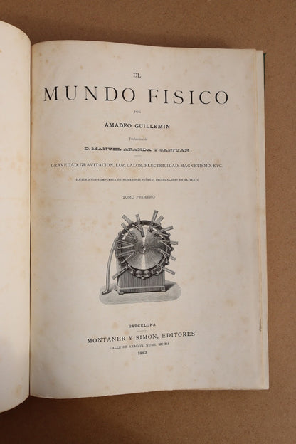 El Mundo Físico, Montaner y Simón, 1882-1885 Completa