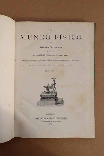 El Mundo Físico, Montaner y Simón, 1882-1885 Completa