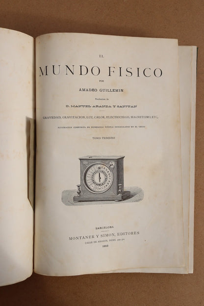 El Mundo Físico, Montaner y Simón, 1882-1885 Completa