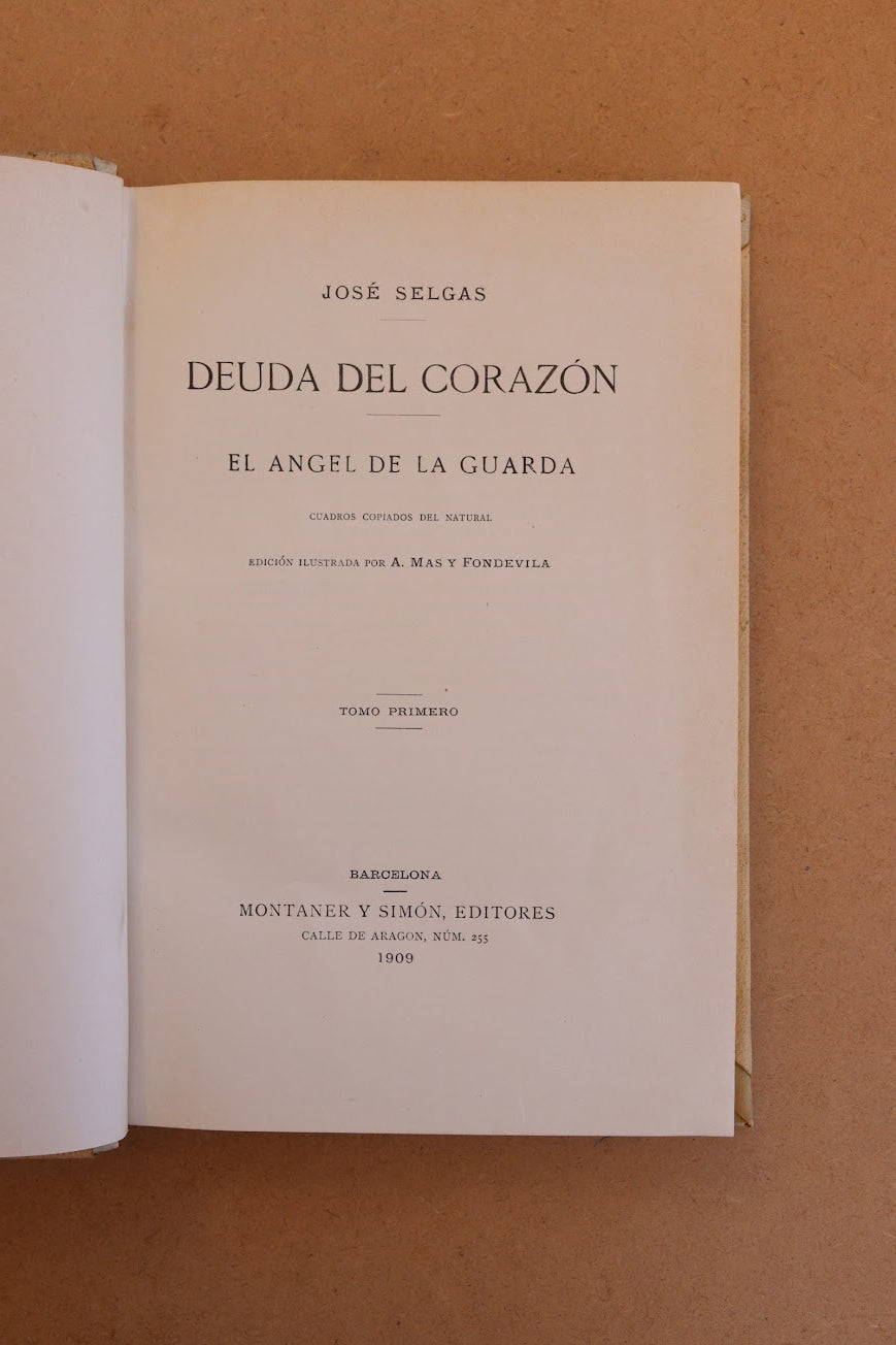 Deuda del Corazón, Montaner y Simón, 1909