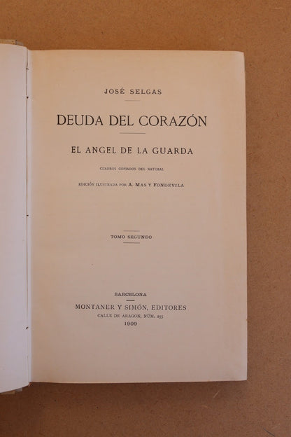 Deuda del Corazón, Montaner y Simón, 1909