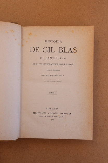 Gil Blas de Santillana, Montaner y Simón, 1900