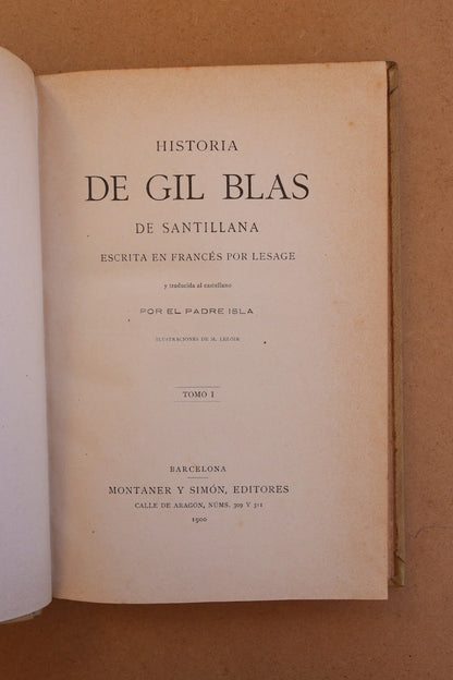 Gil Blas de Santillana, Montaner y Simón, 1900