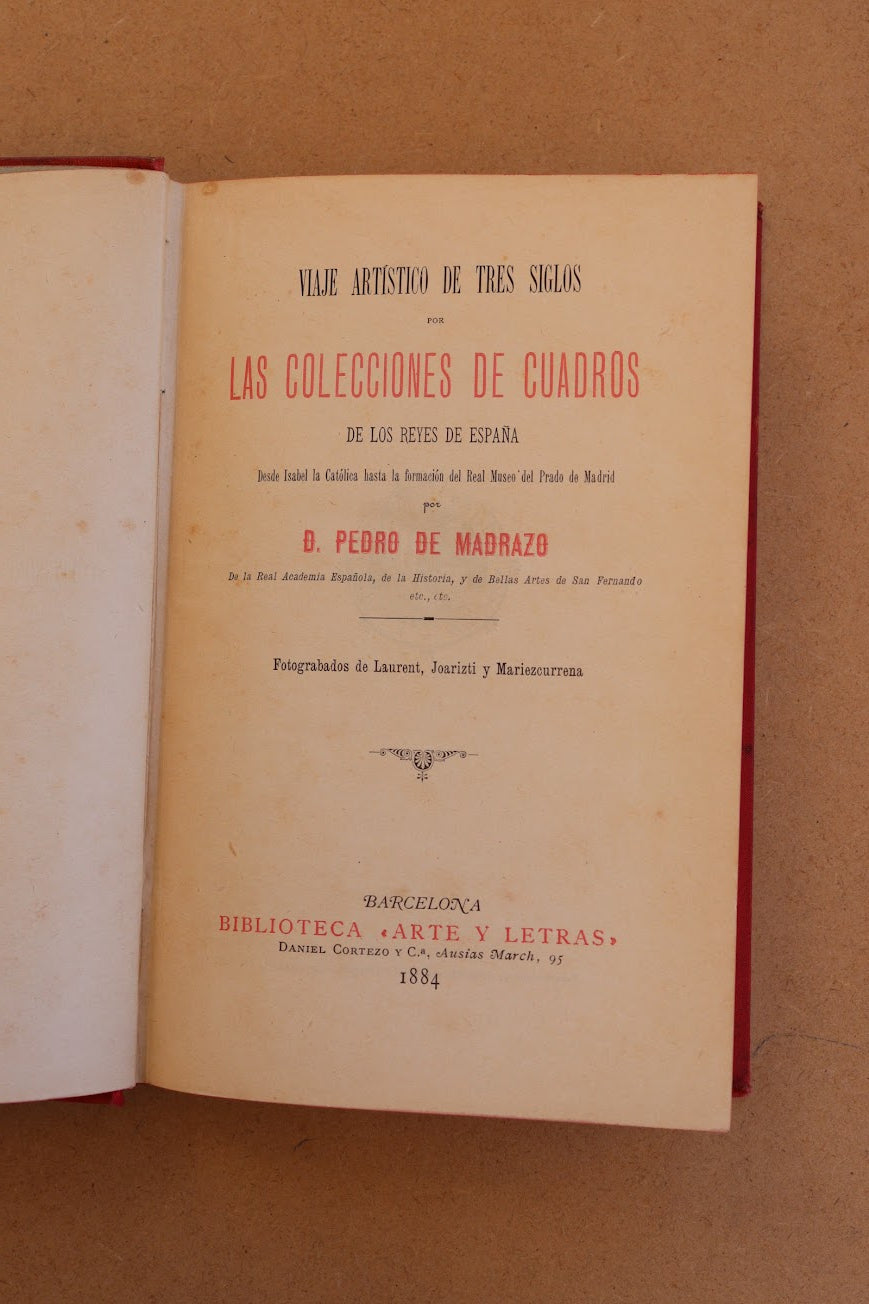 Viaje artístico de tres siglos, Biblioteca Arte y Letras, 1884