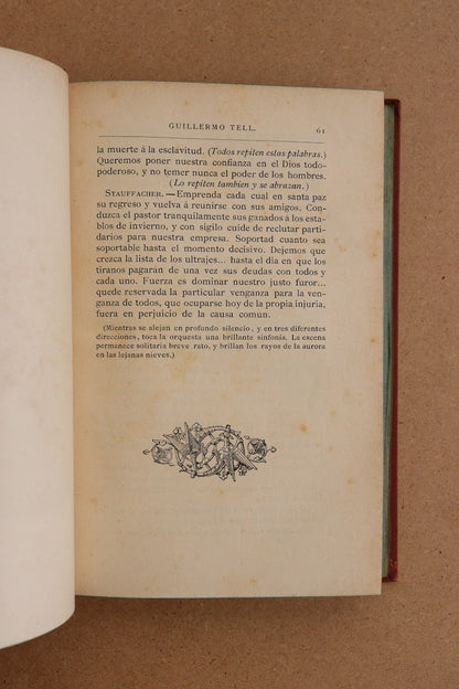 Dramas de Schiller, Biblioteca Arte y Letras, 1881