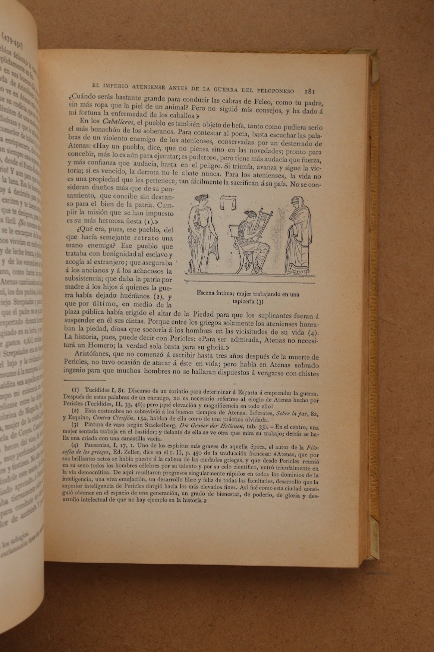 Historia de los Griegos, Montaner y Simón, 1890-1891