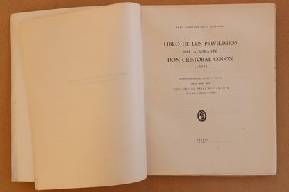 Libro de los Privilegios de Cristóbal Colón, Facsímil, 1951