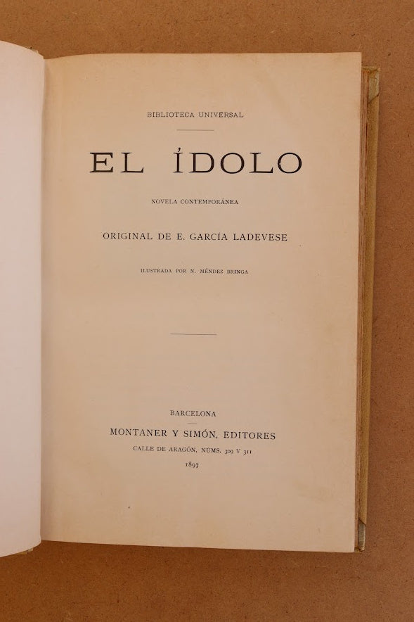 El ídolo, Montaner y Simón, 1897